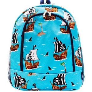 FUN CANVAS PIRATE SHIP BACKPACK/BOOK BAG!